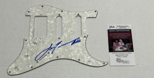 JOHN TRAVOLTA SIGNED ELECTRIC PICKGUARD GREASE SATURDAY NIGHT FEVER JSA COA COLLECTIBLE MEMORABILIA