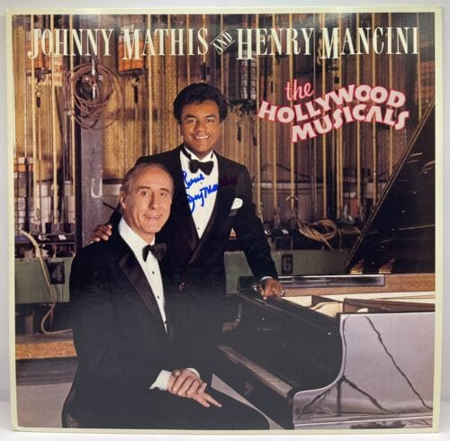 JOHNNY MATHIS SIGNED AUTOGRAPHED VINYL RECORD ALBUM THE HOLLYWOOD MUSICALS JSA COLLECTIBLE MEMORABILIA