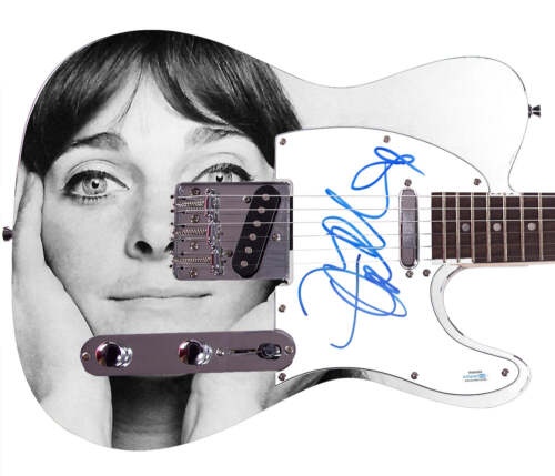 JUDY COLLINS SIGNED CUSTOM GRAPHICS GUITAR ACOA COLLECTIBLE MEMORABILIA