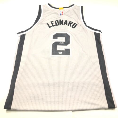 KAWHI LEONARD SIGNED JERSEY PSA/DNA SAN ANTONIO SPURS AUTOGRAPHED COLLECTIBLE MEMORABILIA