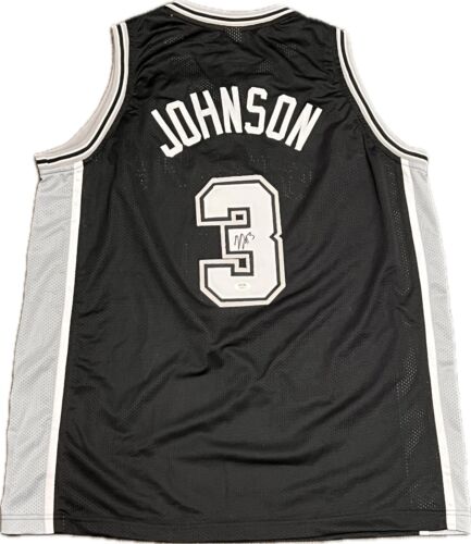 KELDON JOHNSON SIGNED JERSEY PSA SAN ANTONIO SPURS AUTOGRAPHED COLLECTIBLE MEMORABILIA