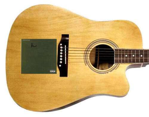 KENDRICK LAMAR SIGNED UNTITLED UNMASTERED FLAT ACOUSTIC GUITAR COLLECTIBLE MEMORABILIA