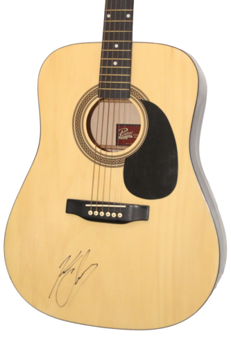 KENNY CHESNEY SIGNED AUTOGRAPH FULL SIZE ACOUSTIC GUITAR W/ JSA & BECKETT COA COLLECTIBLE MEMORABILIA