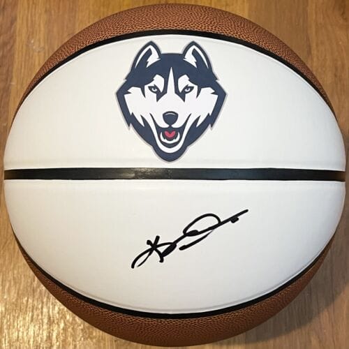 KEVIN OLLIE SIGNED AUTOGRAPHED UCONN HUSKIES LOGO BASKETBALL JSA COA COLLECTIBLE MEMORABILIA
