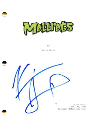 KEVIN SMITH SIGNED AUTOGRAPH MALLRATS FULL MOVIE SCRIPT SCREENPLAY – BEN AFFLECK COLLECTIBLE MEMORABILIA