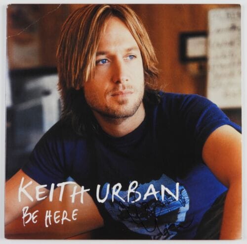 KIETH URBAN JSA SIGNED AUTOGRAPH ALBUM RECORD VINYL BE HERE COLLECTIBLE MEMORABILIA