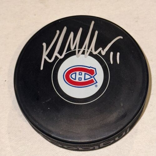 KIRK MULLER SIGNED MONTREAL CANADIENS PUCK BECKETT AUTHENTICATED BAS COLLECTIBLE MEMORABILIA