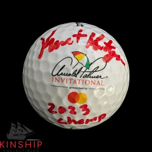 Kurt Kitayama signed Arnold Palmer Invitiational Golf Ball JSA COA Auto A3081