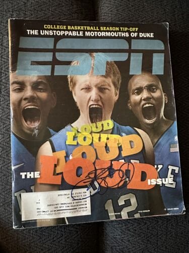 KYLE SINGLER SIGNED ESPN THE MAGAZINE DUKE SMEARED NOVEMBER 15, 2010 11/15/10 COLLECTIBLE MEMORABILIA