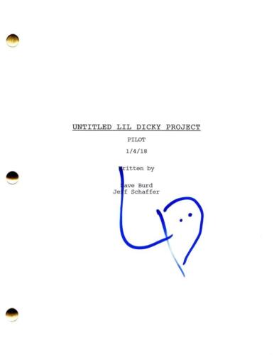 LIL DICKY SIGNED AUTOGRAPH DAVE FULL PILOT SCRIPT SCREENPLAY – DAVE BURD COLLECTIBLE MEMORABILIA