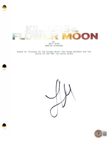 LILY GLADSTONE SIGNED KILLERS OF THE FLOWER MOON SCRIPT AUTOGRAPH BECKETT COLLECTIBLE MEMORABILIA