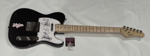 LIVING COLOUR SIGNED ELECTRIC GUITAR VERNON REID COREY GLOVER ALL 4 JSA COA COLLECTIBLE MEMORABILIA