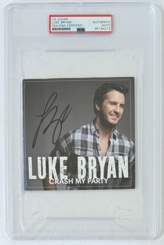 LUKE BRYAN CRASH MY PARTY SIGNED CD COVER BOOK AUTOGRAPHED PSA DNA COA CERTIFIED COLLECTIBLE MEMORABILIA
