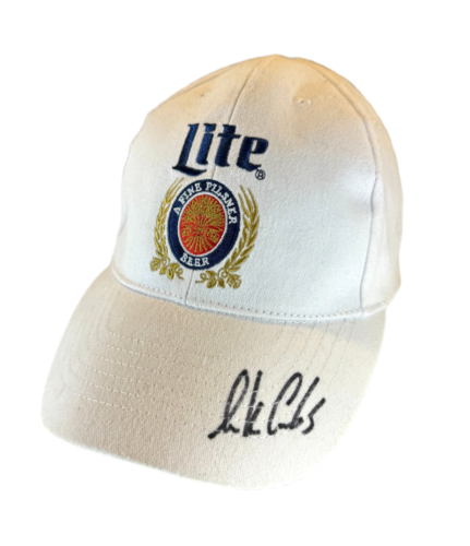 LUKE COMBS SIGNED AUTOGRAPH MILLER LITE BASEBALL CAP HAT W/ BECKETT COA COLLECTIBLE MEMORABILIA
