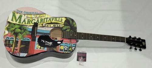 MAC MCANALLY SIGNED CUSTOM GUITAR CORAL REEFER BAND JIMMY BUFFETT JSA COA COLLECTIBLE MEMORABILIA