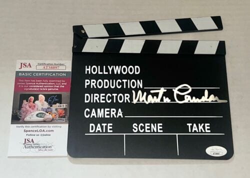 MARTIN LANDAU SIGNED HOLLYWOOD DIRECTORS CLAPBOARD AUTOGRAPHED JSA CERTIFIED COLLECTIBLE MEMORABILIA