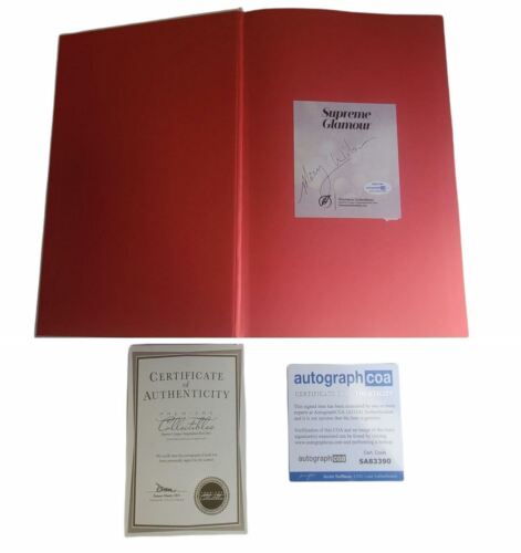 MARY WILSON SUPREME GLAMOUR AUTOGRAPHED SIGNED BOOK ACOA COLLECTIBLE MEMORABILIA