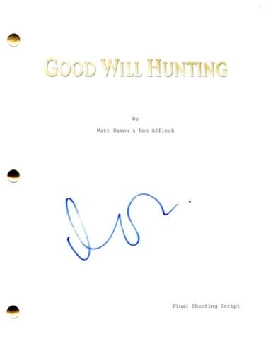 MATT DAMON SIGNED AUTOGRAPH GOOD WILL HUNTING FULL MOVIE SCRIPT SCREENPLAY COLLECTIBLE MEMORABILIA
