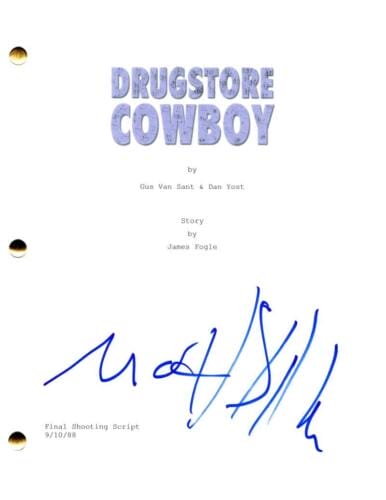 MATT DILLON SIGNED AUTOGRAPH DRUGSTORE COWBOY FULL MOVIE SCRIPT SCREENPLAY COLLECTIBLE MEMORABILIA