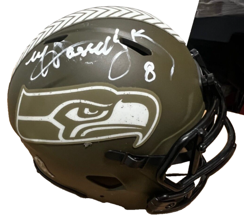 MATT HASSELBECK signed SEATTLE SEAHAWKS mini football helmet BECKETT BAS AD47282