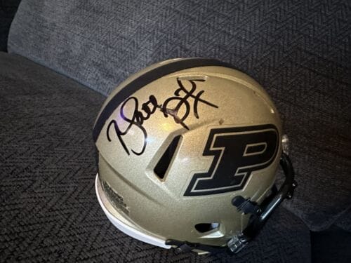 MATT PAINTER SIGNED PURDUE BOILERMAKERS MINI HELMET AUTOGRAPHED LIGHT SMEAR COLLECTIBLE MEMORABILIA