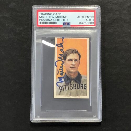 MATTHEW MODINE MAJESTY CIGARETTES SIGNED CARD PSA/DNA AUTOGRAPHED COLLECTIBLE MEMORABILIA