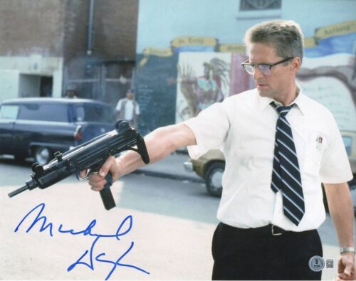MICHAEL DOUGLAS SIGNED 11×14 FALLING DOWN AUTOGRAPH PROOF BECKETT WITNESS COLLECTIBLE MEMORABILIA
