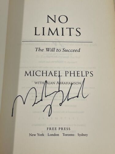MICHAEL PHELPS SIGNED NO LIMITS HARDCOVER BOOK AUTHENTIC AUTOGRAPH COLLECTIBLE MEMORABILIA