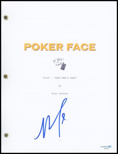 NATASHA LYONNE “POKER FACE” AUTOGRAPH SIGNED COMPLETE PILOT EPISODE SCRIPT ACOA COLLECTIBLE MEMORABILIA