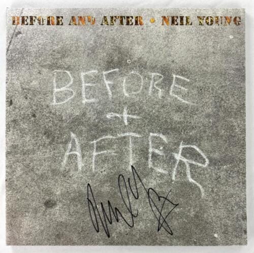 NEIL YOUNG Signed Autographed Album Before and After