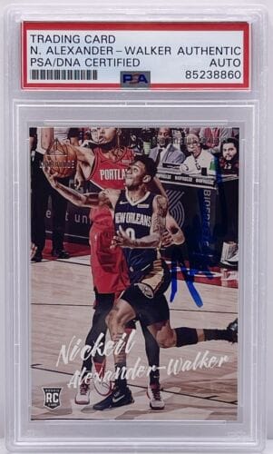 NICKEIL ALEXANDER WALKER 2019-20 LUMINANCE ROOKIE CARD PELICANS PSA/DNA SLABBED COLLECTIBLE MEMORABILIA