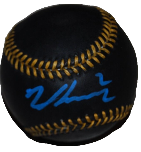 NICO HOERNER signed (CHICAGO CUBS) Black Major OML baseball PSA/DNA AN39845