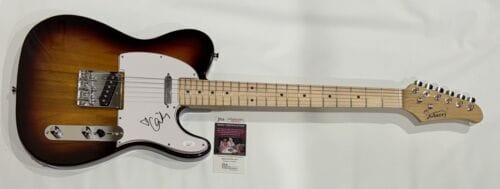 ORIANTHI PANAGARIS SIGNED SUNBURST ELECTRIC GUITAR MICHAEL JACKSON JSA COA COLLECTIBLE MEMORABILIA