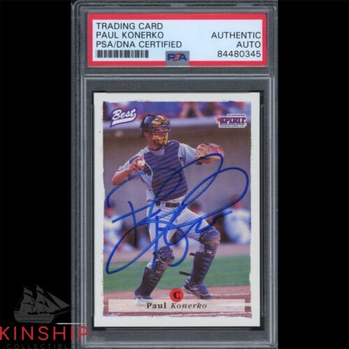 Paul Konerko signed 1995 Best Card PSA DNA Slabbed Auto White Sox C2487