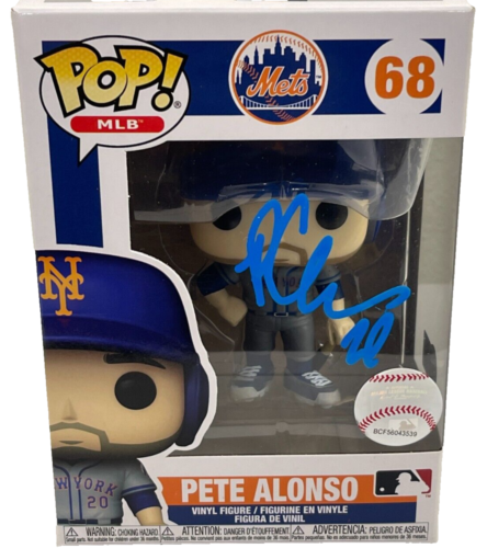 PETE ALONSO SIGNED FUNKO NEW YORK METS AUTHENTIC AUTOGRAPH BECKETT COLLECTIBLE MEMORABILIA