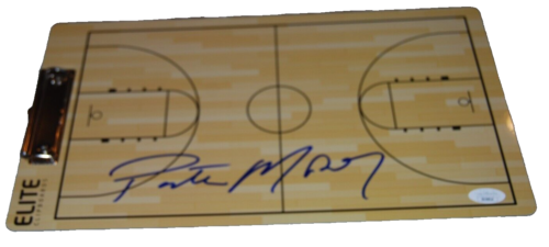 PORTER MOSER signed (OKLAHOMA SOONERS) basketball coach clipboard JSA SS59824