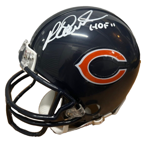 RICHARD DENT signed (CHICAGO BEARS) mini football helmet BECKETT ...