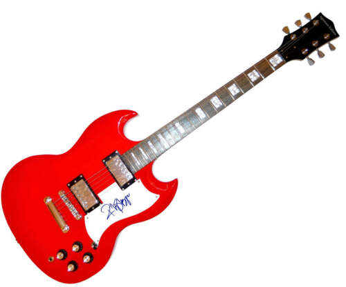 RICKY SKAGGS AUTOGRAPHED SIGNED RED GUITAR COLLECTIBLE MEMORABILIA