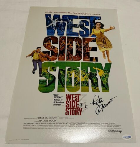 RITA MORENO SIGNED WEST SIDE STORY 12X18 MOVIE POSTER 2 ACOA COLLECTIBLE MEMORABILIA
