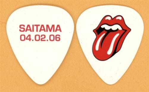 Rolling Stones Keith Richards SAITAMA Guitar Pick - 2006 Bigger Bang ...