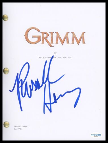RUSSELL HORNSBY “GRIMM” AUTOGRAPH SIGNED FULL COMPLETE PILOT EPISODE SCRIPT ACOA COLLECTIBLE MEMORABILIA