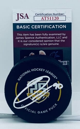 RYAN O’REILLY SIGNED NASHVILLE PREDATORS 25TH ANNIVERSARY OFFICIAL GAME PUCK JSA COLLECTIBLE MEMORABILIA