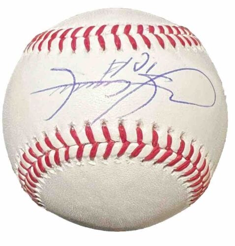 SAMMY SOSA signed (CHICAGO CUBS) Major League OML baseball BECKETT AD75146