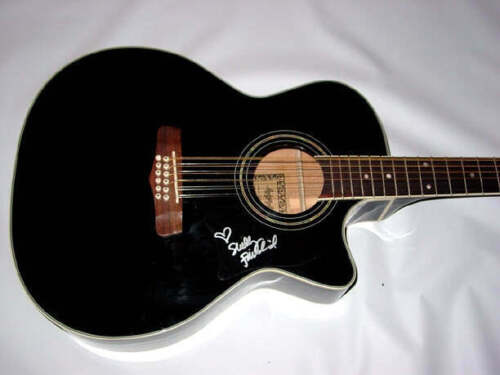 SHELLY FAIRCHILD SIGNED 12-STRING ACOUSTIC ELEC GUITAR PSA/DNA COLLECTIBLE MEMORABILIA