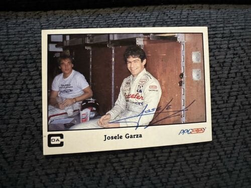 SIGNED TRADING CARD INDY 500 CAR INDIANAPOLIS JOSELE GARZA AUTOGRAPHED COLLECTIBLE MEMORABILIA