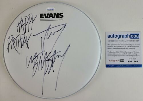 SLIPKNOT JAY WEINBERG AUTOGRAPHED EVANS DRUMHEAD HAPPY BIRTHDAY ACOA COLLECTIBLE MEMORABILIA