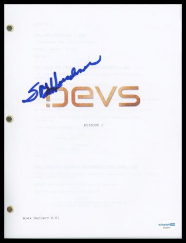 STEPHEN MCKINLEY HENDERSON “DEVS” AUTOGRAPH SIGNED PILOT EPISODE SCRIPT ACOA COLLECTIBLE MEMORABILIA
