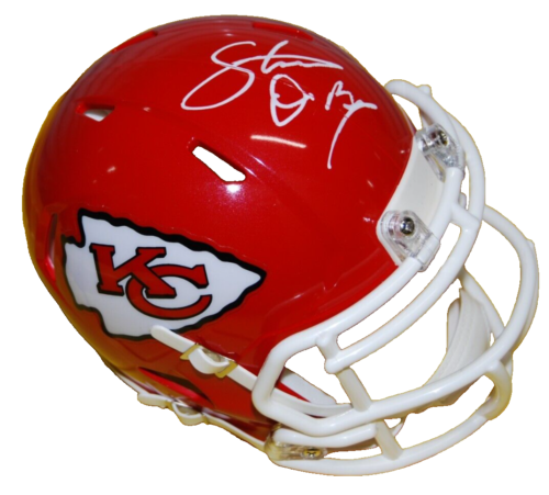 STEVE DEBERG signed (KANSAS CITY CHIEFS mini football helmet BECKETT BAS BL79910