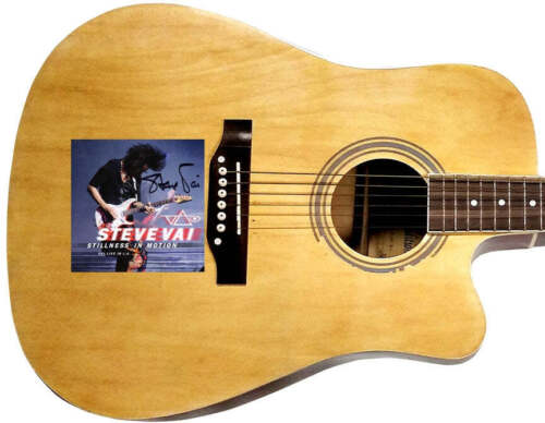 STEVE VAI AUTOGRAPHED SIGNED CD COVER ACOUSTIC GUITAR COLLECTIBLE MEMORABILIA