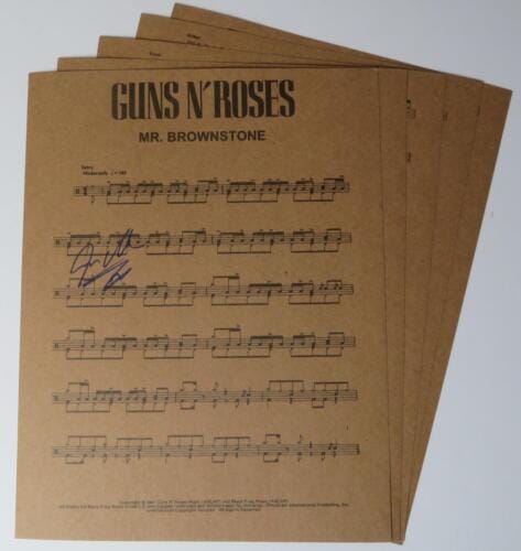 Steven Adler GUNS N' ROSES Signed 